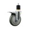 Service Caster 5'' SS Gray Poly Swivel 1-7/8'' Expanding Stem Caster Total Lock Brake SCC-SSEXTTL20S514-PPUB-178 - alternate 1